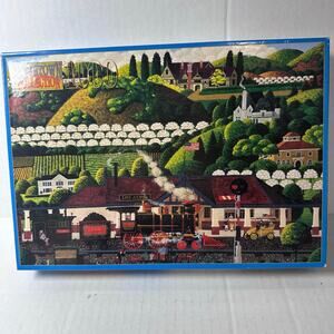 vintage 1999 "Los Altos Mail Train" Hometown Collection 1000-piece jigsaw puzzle
